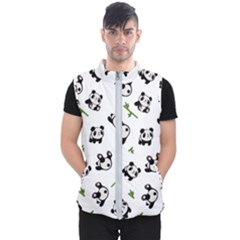 Panda Pattern Men s Puffer Vest by Valentinaart