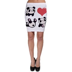 Panda Bodycon Skirt by Valentinaart