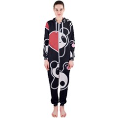 Panda Hooded Jumpsuit (ladies)  by Valentinaart