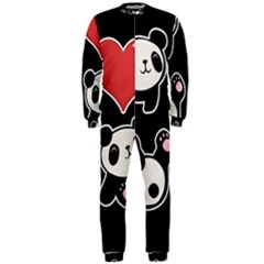 Panda Onepiece Jumpsuit (men)  by Valentinaart