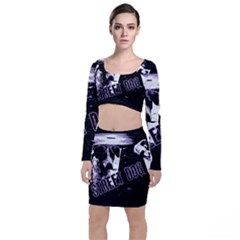 Street Dogs Long Sleeve Crop Top & Bodycon Skirt Set