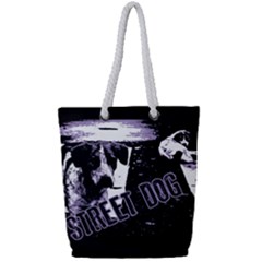 Street Dogs Full Print Rope Handle Tote (small)