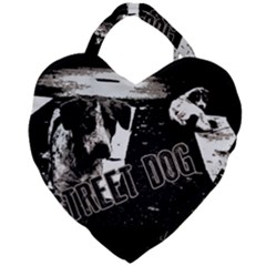 Street Dogs Giant Heart Shaped Tote by Valentinaart