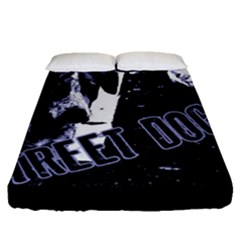 Street Dogs Fitted Sheet (queen Size) by Valentinaart