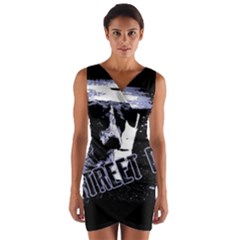 Street Dogs Wrap Front Bodycon Dress by Valentinaart