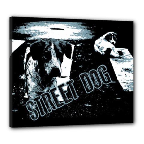 Street Dogs Canvas 24  X 20  by Valentinaart