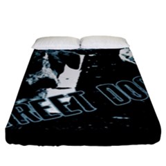 Street Dogs Fitted Sheet (king Size) by Valentinaart