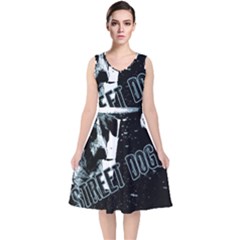 Street Dogs V-neck Midi Sleeveless Dress 