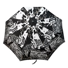 Street Dogs Folding Umbrellas by Valentinaart