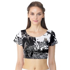 Street Dogs Short Sleeve Crop Top by Valentinaart