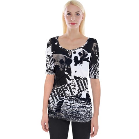 Street Dogs Wide Neckline Tee by Valentinaart