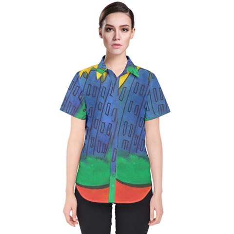 City Women s Short Sleeve Shirt by snowwhitegirl