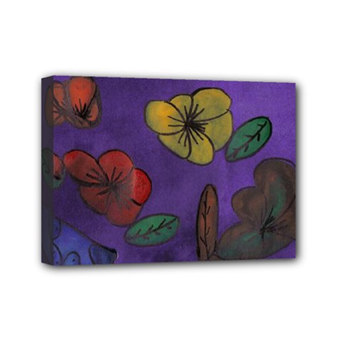 Flowers Mini Canvas 7  X 5  by snowwhitegirl