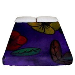 Flowers Fitted Sheet (queen Size)