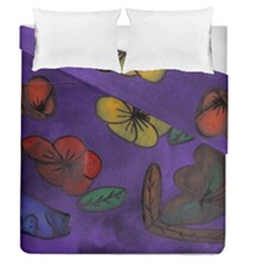 Flowers Duvet Cover Double Side (queen Size) by snowwhitegirl