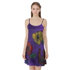 Flowers Satin Night Slip