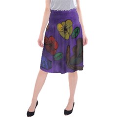 Flowers Midi Beach Skirt