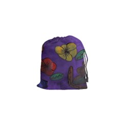 Flowers Drawstring Pouches (xs)  by snowwhitegirl