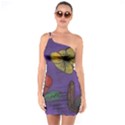 Flowers One Soulder Bodycon Dress View1