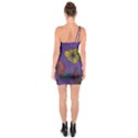 Flowers One Soulder Bodycon Dress View2