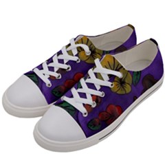 Flowers Women s Low Top Canvas Sneakers