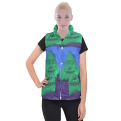 Smiling Mountain Women s Button Up Vest by snowwhitegirl