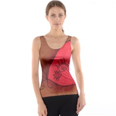 Red Worm Tank Top by snowwhitegirl