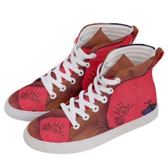 Red Worm Men s Hi-top Skate Sneakers