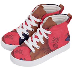 Red Worm Kid s Hi-top Skate Sneakers