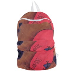 Red Worm Foldable Lightweight Backpack by snowwhitegirl