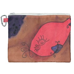 Red Worm Canvas Cosmetic Bag (xxl)