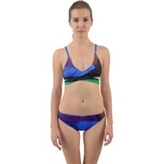 Purple Whale Wrap Around Bikini Set by snowwhitegirl