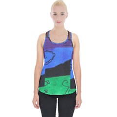 Purple Whale Piece Up Tank Top