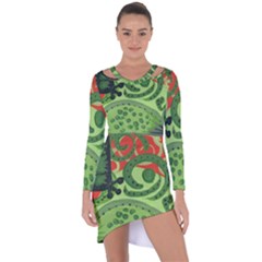 Turtle Asymmetric Cut-out Shift Dress by snowwhitegirl