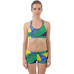 Hat Back Web Sports Bra Set