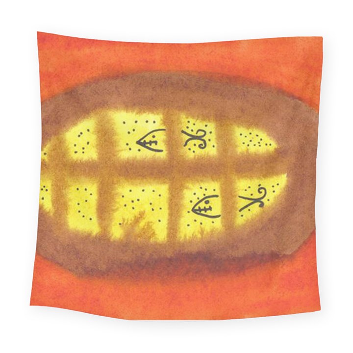 Fish Egg Square Tapestry (Large)