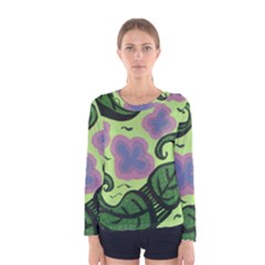 Leaves Women s Long Sleeve Tee