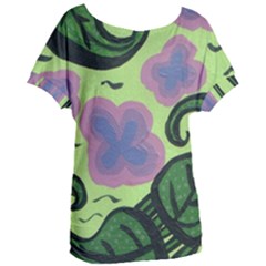 Leaves Women s Oversized Tee