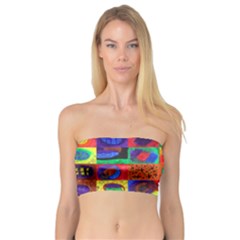 Water Color Eggs Tile Bandeau Top by snowwhitegirl