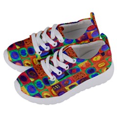 Water Color Eggs Tile Kids  Lightweight Sports Shoes