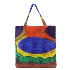 Face Grocery Tote Bag