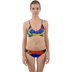 Face Wrap Around Bikini Set