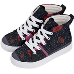 Lips Kid s Hi-top Skate Sneakers