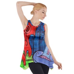 Hair Dryer Jelly Fish Side Drop Tank Tunic by snowwhitegirl