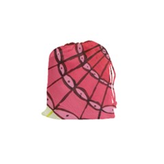 Red Fan Drawstring Pouches (small) 