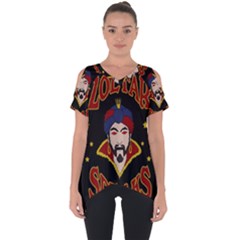 Zoltar Speaks Cut Out Side Drop Tee by Valentinaart