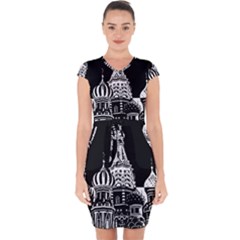 Moscow Capsleeve Drawstring Dress 