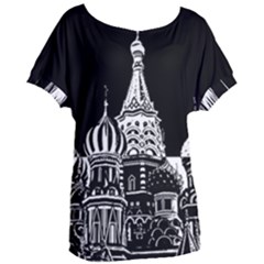 Moscow Women s Oversized Tee by Valentinaart