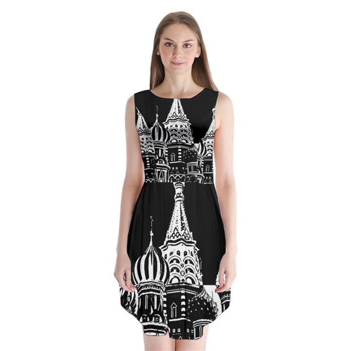 Moscow Sleeveless Chiffon Dress  