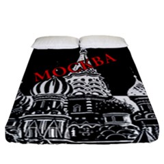 Moscow Fitted Sheet (california King Size) by Valentinaart